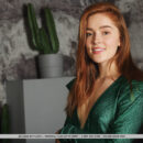 Jia Lissa looks great in her emerald dress and the more when she takes it off and uncover her bootylicious figure and pinkish smooth pussy.