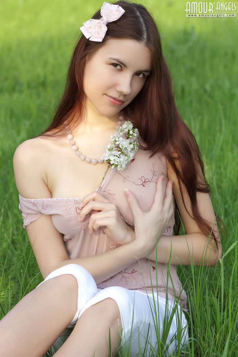 Laura: SPRING HAS COME. Sexy girl undressing