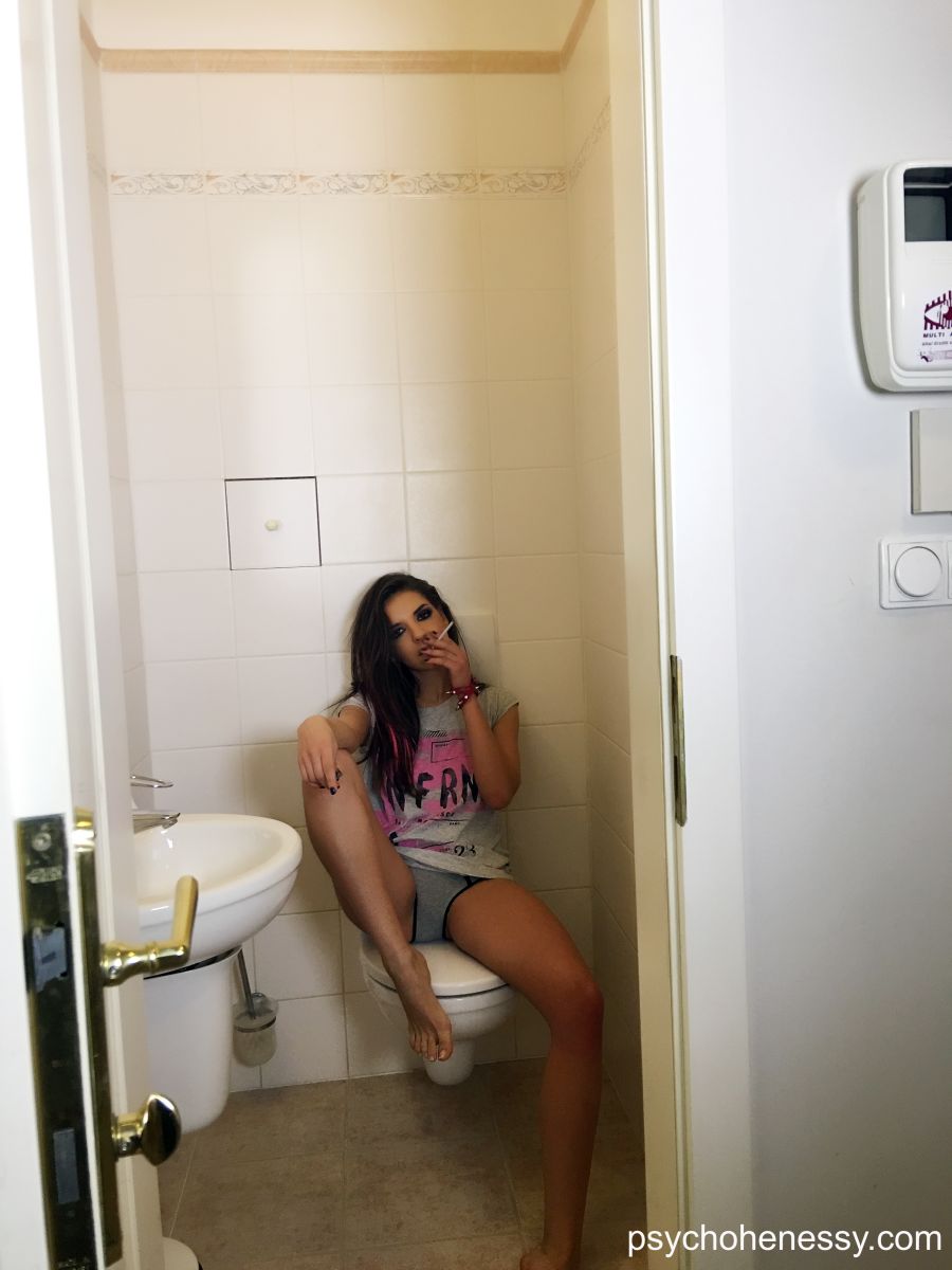 Getting freaky on a toilet