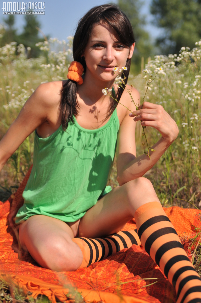 Lana: MY PRETTY. Marvelous girl outdoor