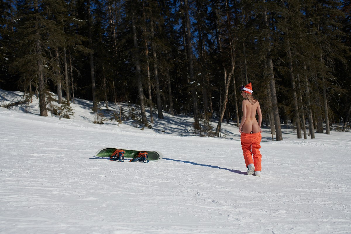 Marina B from NIR — Snowbording