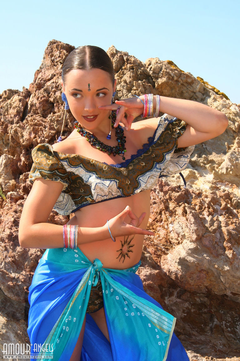 Lisa: HINDU. Perfection in a blue cape