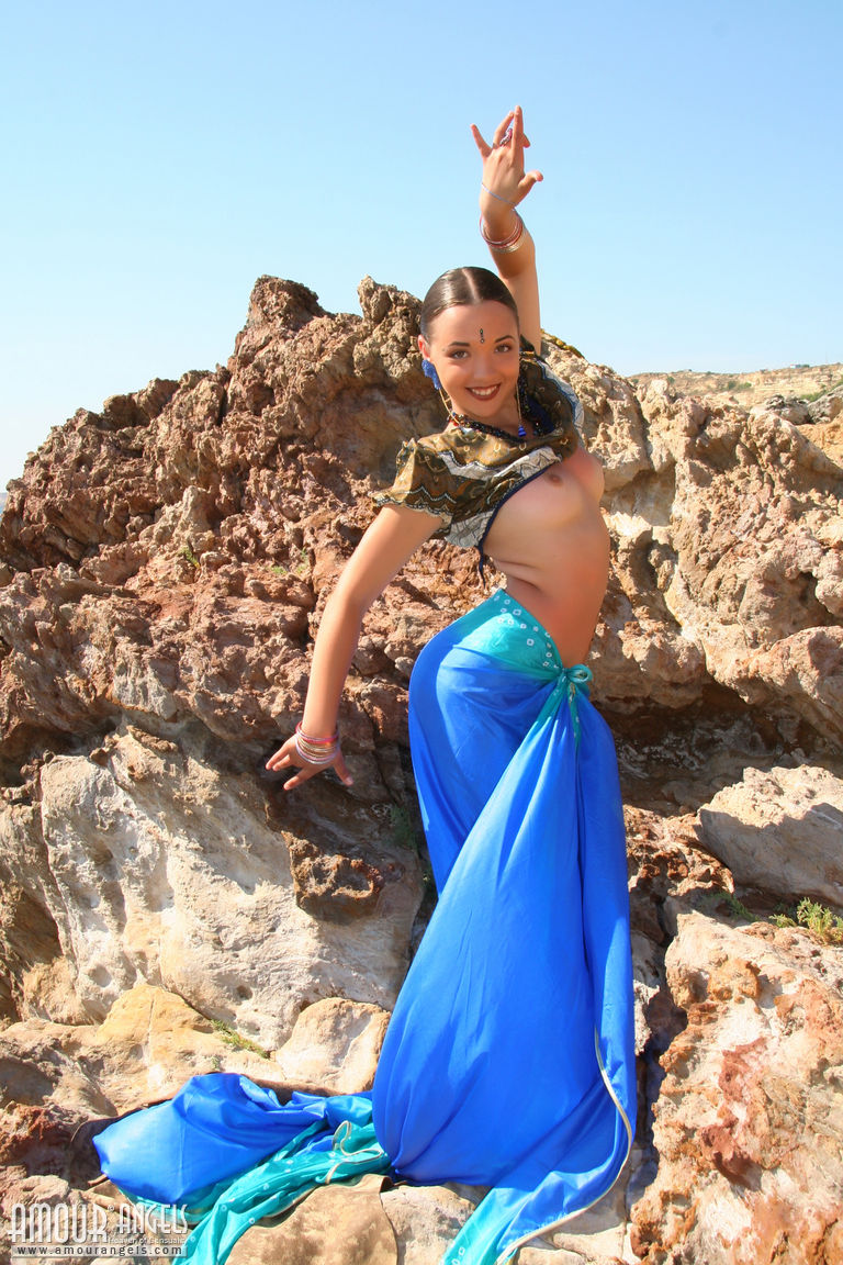 Lisa: HINDU. Perfection in a blue cape