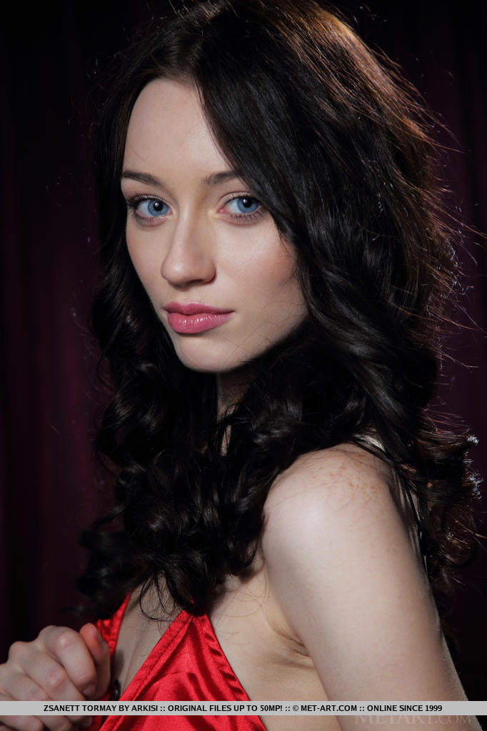 Zsanett Tormay strip off her sexy lingerie and hosiery in a broad range of refined poses and flaunts her gorgeous slender body and bares her delectable pink pussy.