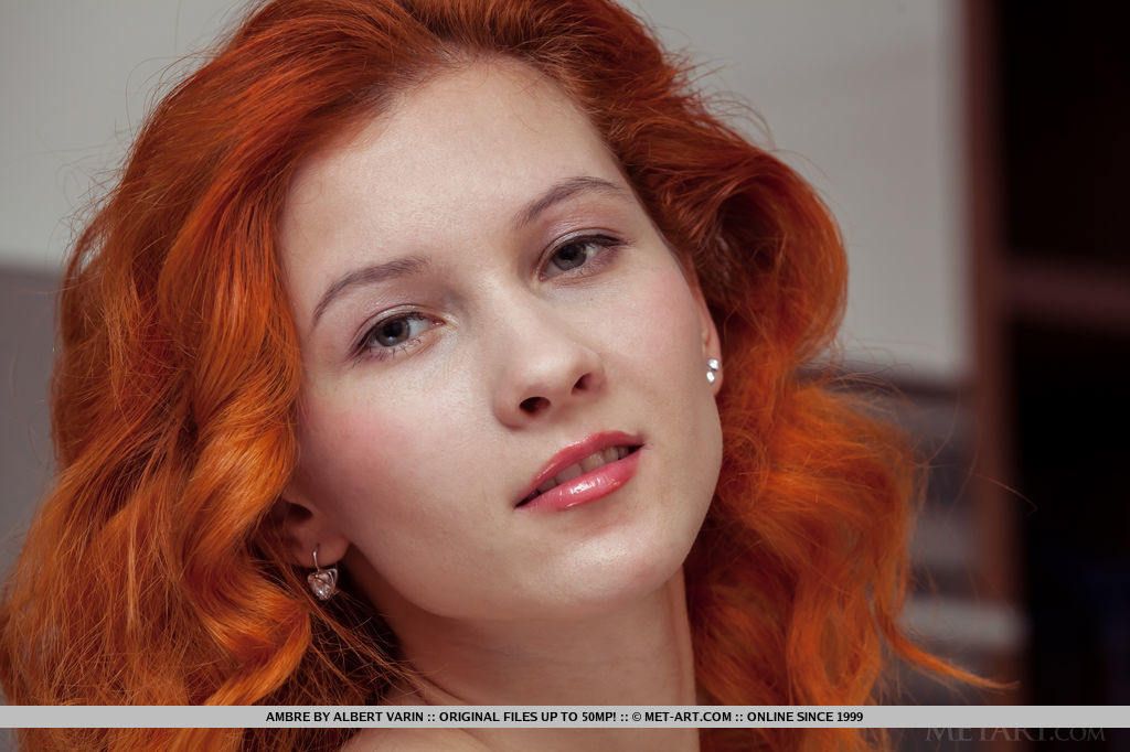 Gorgeous redhead Ambre serves up a tasty treat starting with her sweet pink pussy