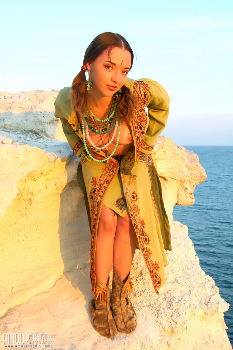 Lisa: FAR SIDE. Princess on the beach