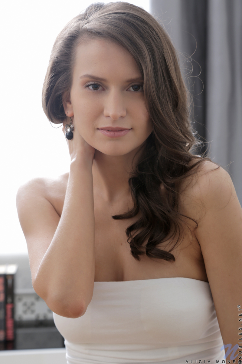 Russian babe Alicia Mone loves to have her nipples sucked, but when she's flying solo she'll settle for a long nipple-twisting boob massage