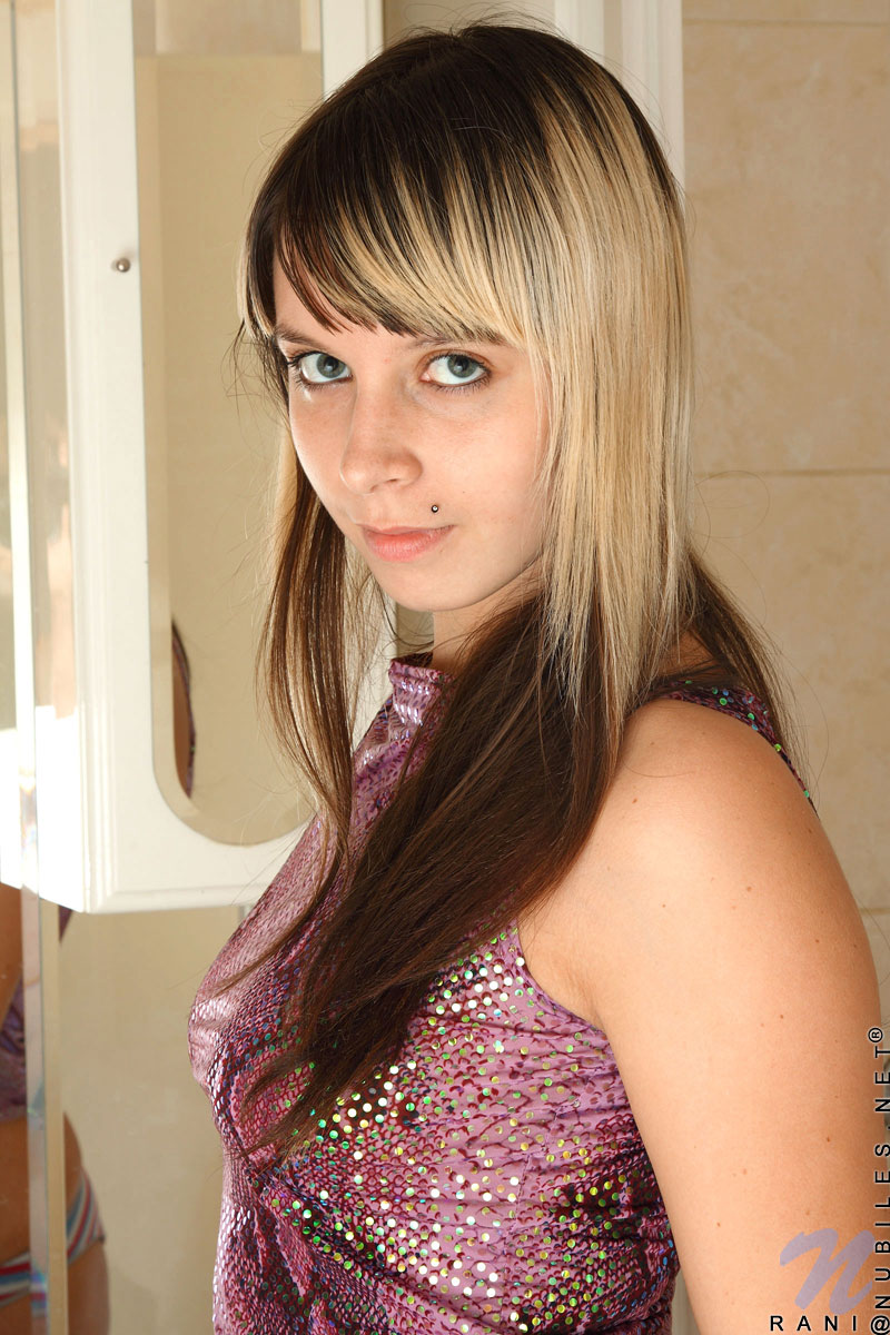 Teen Rani gets wet and spreads her legs to reveal her dripping wet snatch in her bathroom