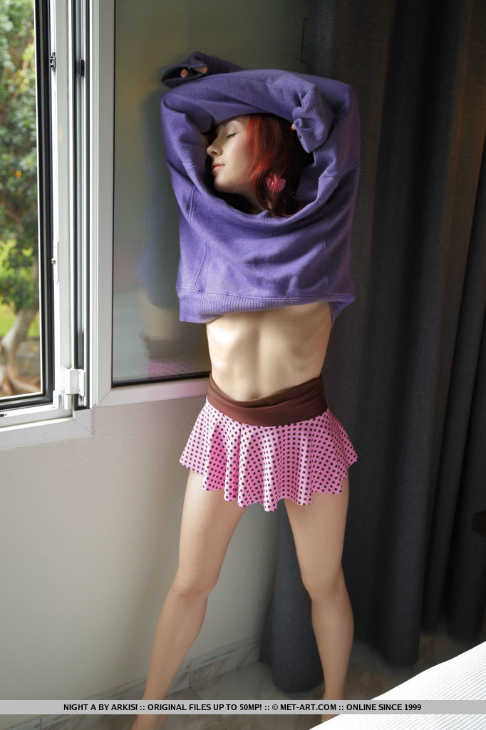 Graceful and delicate, Night A's evocative poses and sultry gaze as she strips naked is simple breathtaking.