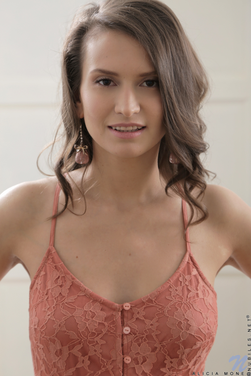 A night of lounging and reading turns sexual when horny hottie Alicia Mone can't keep her hands off of herself