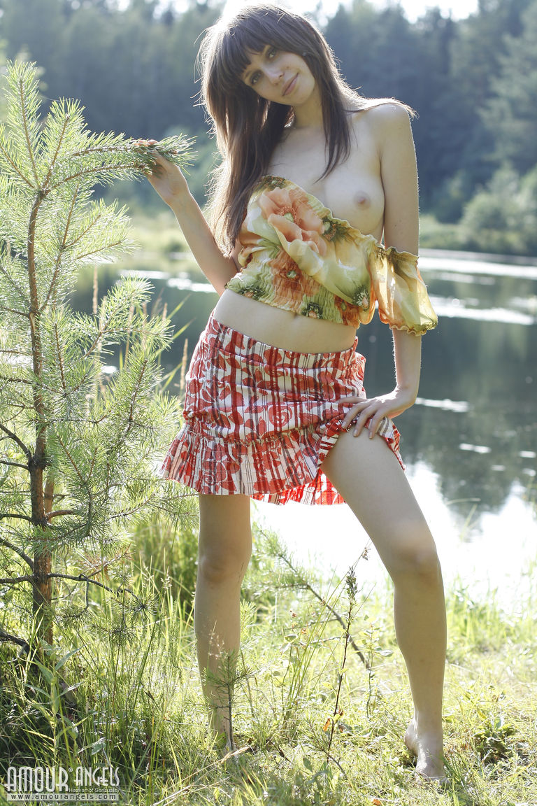Lena: NAKED OUTDOOR. Deep within