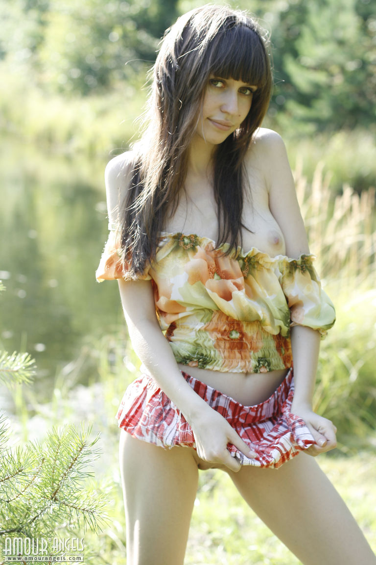Lena: NAKED OUTDOOR. Deep within