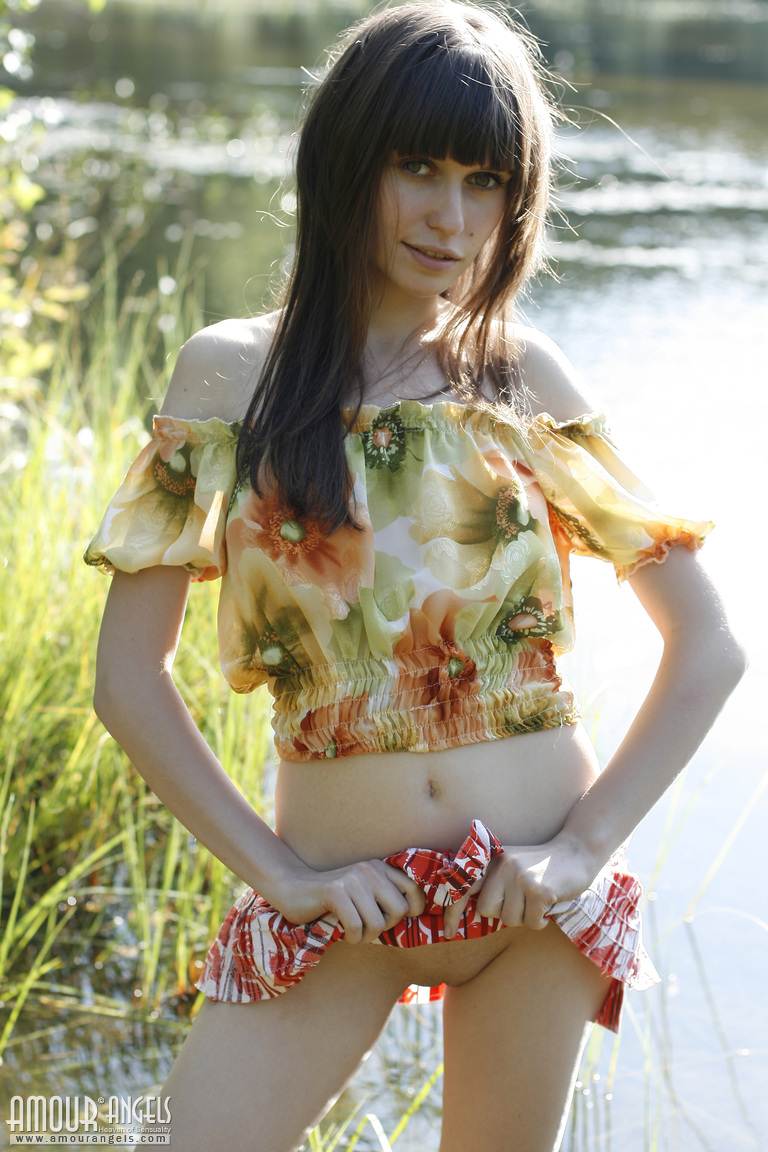 Lena: NAKED OUTDOOR. Deep within