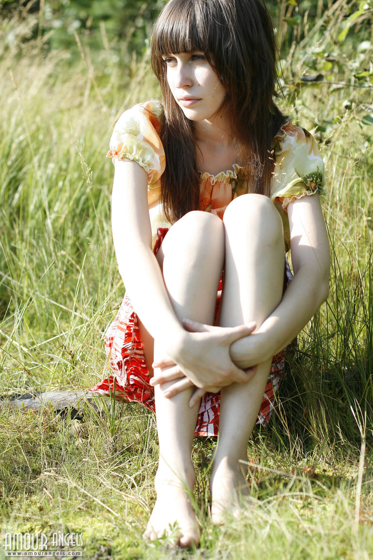Lena: NAKED OUTDOOR. Deep within