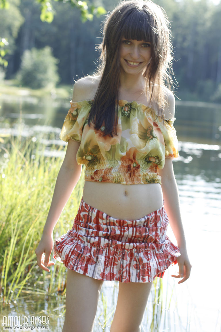 Lena: NAKED OUTDOOR. Deep within