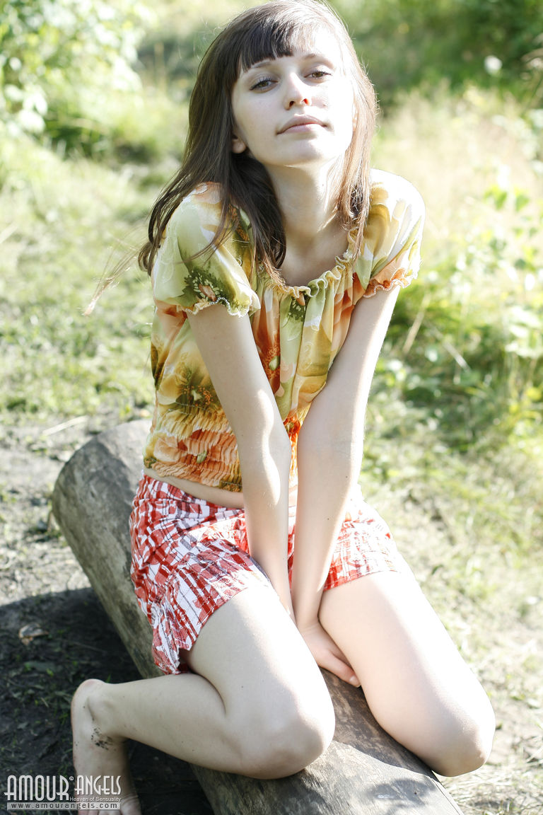 Lena: NAKED OUTDOOR. Deep within